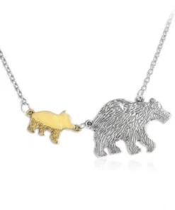 Bear Necklace,Mother Bear Necklace,Mother Bear