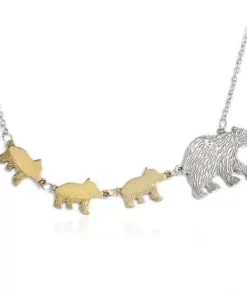 Bear Necklace,Mother Bear Necklace,Mother Bear