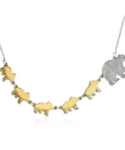 Bear Necklace,Mother Bear Necklace,Mother Bear