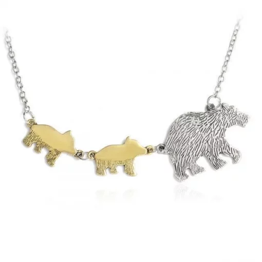 Bear Necklace,Mother Bear Necklace,Mother Bear