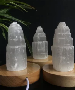 Selenite Lamp,Crystal Tower,Lamp For Bedroom