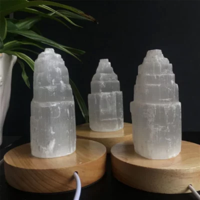 Selenite Lamp,Crystal Tower,Lamp For Bedroom