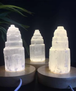 Selenite Lamp,Crystal Tower,Lamp For Bedroom