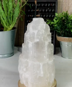 Selenite Lamp,Crystal Tower,Lamp For Bedroom