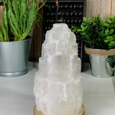 Selenite Lamp,Crystal Tower,Lamp For Bedroom