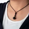 Obsidian Necklace,Crystal For Women