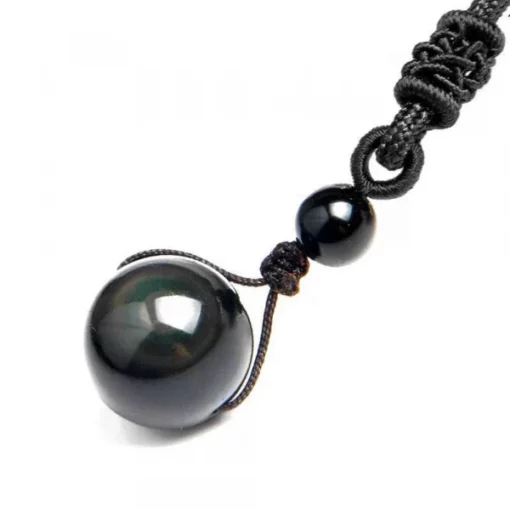 Obsidian Necklace,Crystal For Women