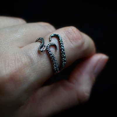 Octopus Tentacle Ring,Tentacle Ring,Octopus Tentacle