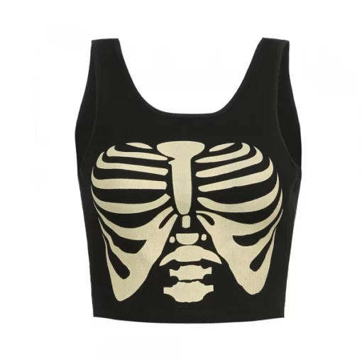 Skeleton Crop Top,Skeleton Crop,Crop Top