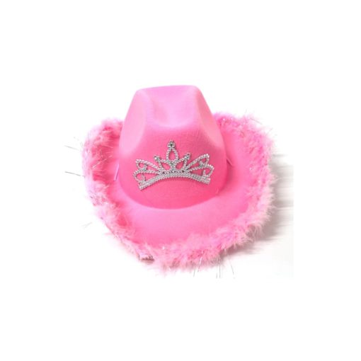 Pink Cowgirl Hat,Cowgirl Hat,Fancy Rhinestone Pink Cowgirl Hat