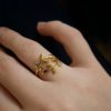 Leaf Ring,Olive Branch,Adjustable Olive Branch Leaf Ring