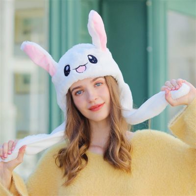 Cute Bunny hat,hat with Moving Ears,Bunny hat,Cute Bunny,Bunny hat with Moving Ears