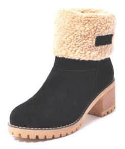 Heel Snow Boots,Block Heel,Snow Boots