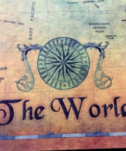 Nautical World Map,World Map Poster,Map Poster,Vintage Nautical,Vintage Nautical World Map Poster