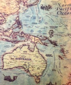 Nautical World Map,World Map Poster,Map Poster,Vintage Nautical,Vintage Nautical World Map Poster