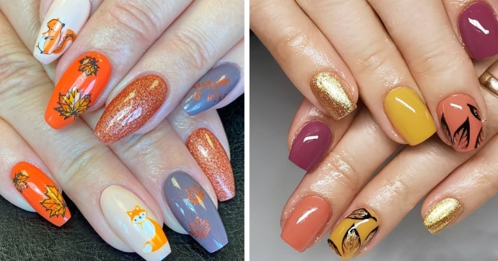 Fall Nail Design,Fall Nail,Nail Design