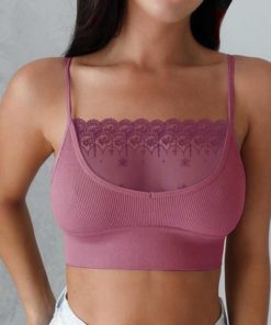 Bra Crop Tops,Bra Crop,Crop Tops,Patchwork Bra,Intimates Lace Patchwork Bra Crop Tops