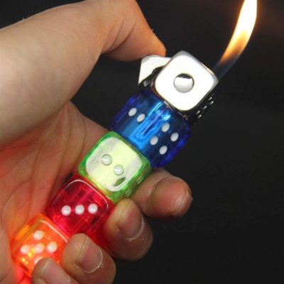 Dice Lighter,Refillable LED Dice Lighter