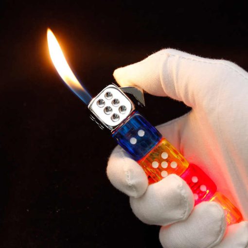 Dice Lighter,Refillable LED Dice Lighter