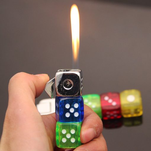 Dice Lighter,Refillable LED Dice Lighter