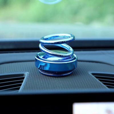 Double Ring,Car Dashboard Solar Double Ring Aroma Suspension