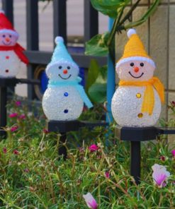 Solar Snowman,Outdoor Solar Snowman,Snowman Decoration