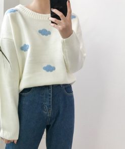 Cloud Sweater,Knitted Cloud,Unisex Knitted Cloud Sweater