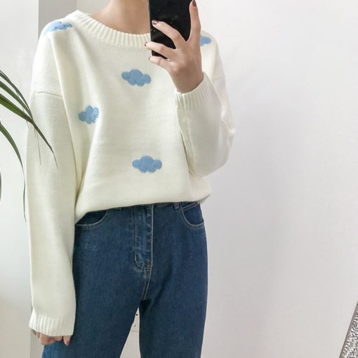 Cloud Sweater,Knitted Cloud,Unisex Knitted Cloud Sweater