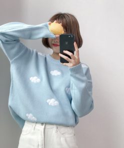 Cloud Sweater,Knitted Cloud,Unisex Knitted Cloud Sweater