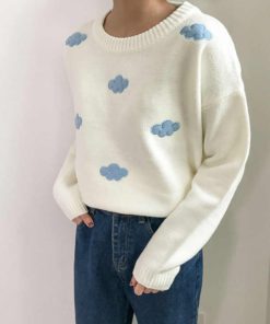 Cloud Sweater,Knitted Cloud,Unisex Knitted Cloud Sweater