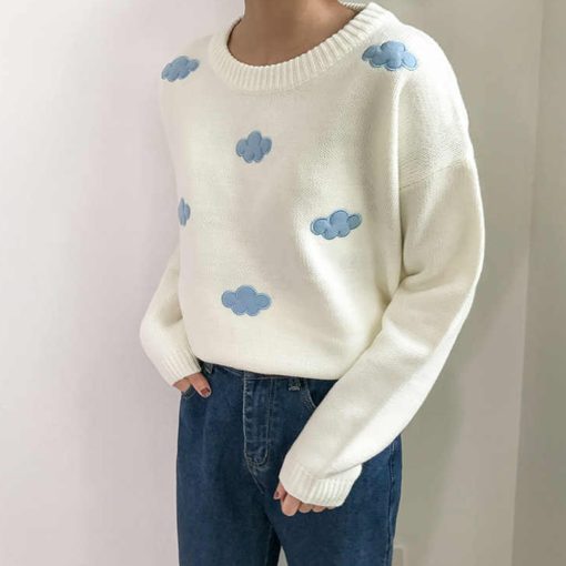 Cloud Sweater,Knitted Cloud,Unisex Knitted Cloud Sweater