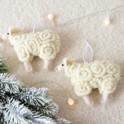 Sheep Ornament,Felt Sheep,Felt Sheep Ornament