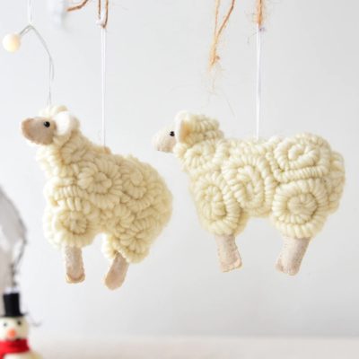 Sheep Ornament,Felt Sheep,Felt Sheep Ornament