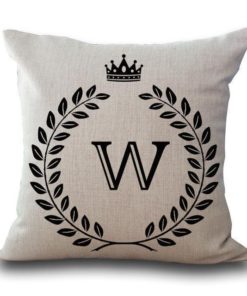 Alphabet Pillow,Pillow Cover,Alphabet Pillow Cover