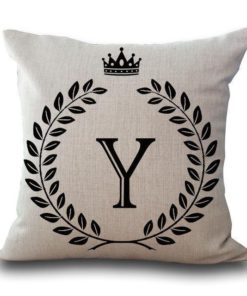 Alphabet Pillow,Pillow Cover,Alphabet Pillow Cover