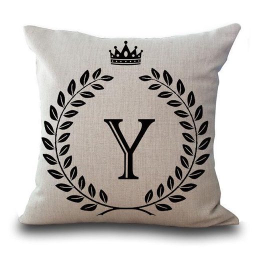 Alphabet Pillow,Pillow Cover,Alphabet Pillow Cover