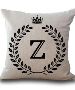 Alphabet Pillow,Pillow Cover,Alphabet Pillow Cover