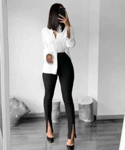 Front Slit Leggings,Slit Leggings