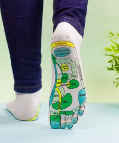 Reflexology Socks. Fivfivgo™ Acupressure Reflexology Chart Socks