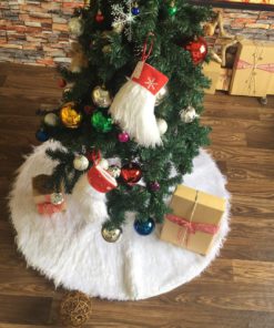 Faux Fur Christmas Tree Skirt,Fur Christmas Tree Skirt,Christmas Tree Skirt