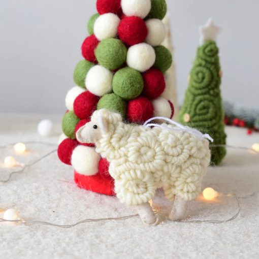 Sheep Ornament,Felt Sheep,Felt Sheep Ornament