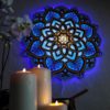 Wooden Mandala,Wooden Mandala Wall,Mandala Wall,Handmade Wooden Mandala Wall Lamp