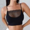 Bra Crop Tops,Bra Crop,Crop Tops,Patchwork Bra,Intimates Lace Patchwork Bra Crop Tops