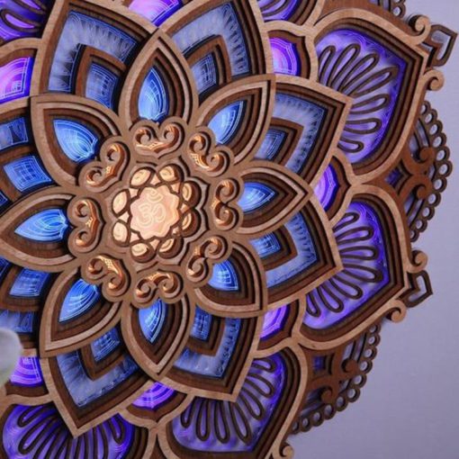 Wooden Mandala,Wooden Mandala Wall,Mandala Wall,Handmade Wooden Mandala Wall Lamp