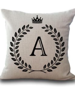 Alphabet Pillow,Pillow Cover,Alphabet Pillow Cover