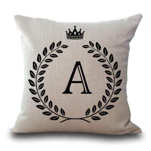 Alphabet Pillow,Pillow Cover,Alphabet Pillow Cover