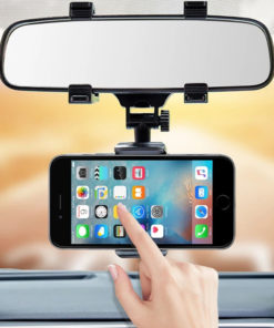 Rear View Mirror Phone Holder