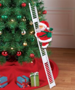 Santa Climbing Ladder