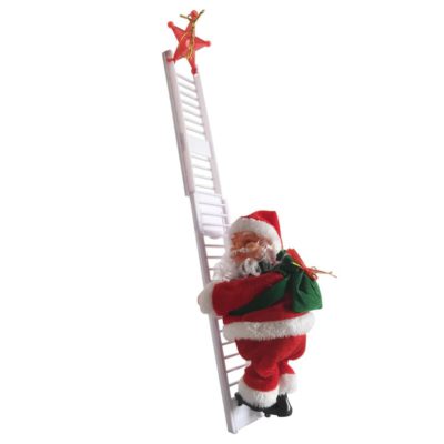 Santa Climbing Ladder