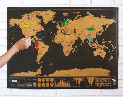 Wanderlust Scratch Off World Map